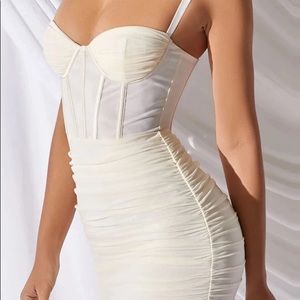 Oh Polly Overload Mesh Corset Dress